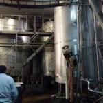 Sala de mezcla para la preparación de jugos y nectares de puré y concentrado antes de llenar, hacer Alfa Laval, incluyendo lavado CIP — 1999 — Foto 10