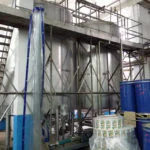 Sala de mezcla para la preparación de jugos y nectares de puré y concentrado antes de llenar, hacer Alfa Laval, incluyendo lavado CIP — 1999 — Foto 9